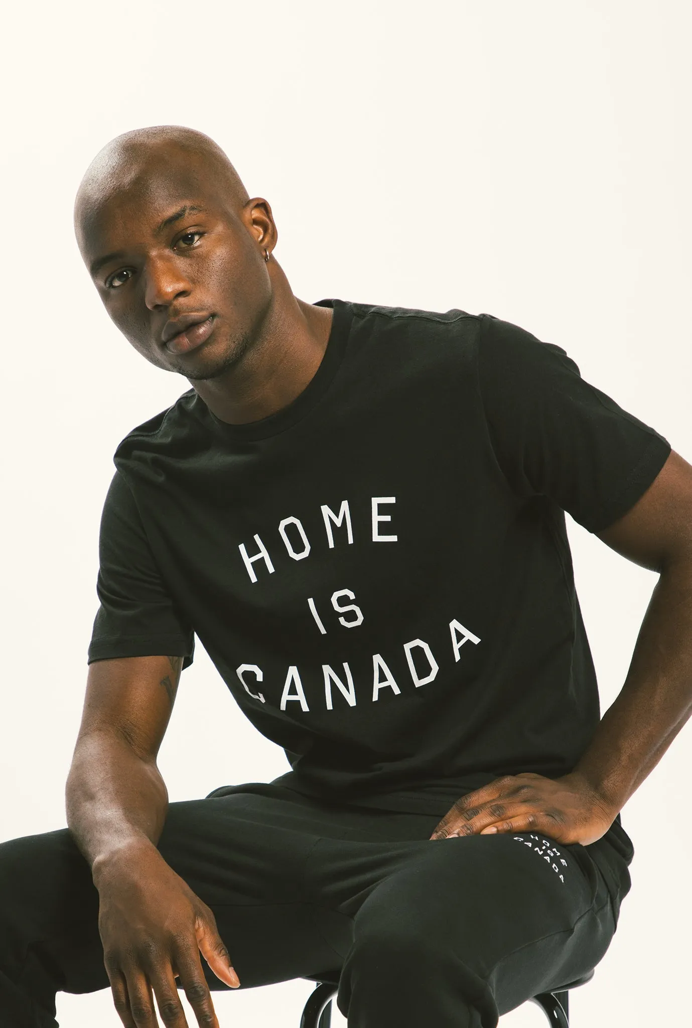 Home is Canada T-Shirt - Black sold by Peace-Collective product image thumbnail 3