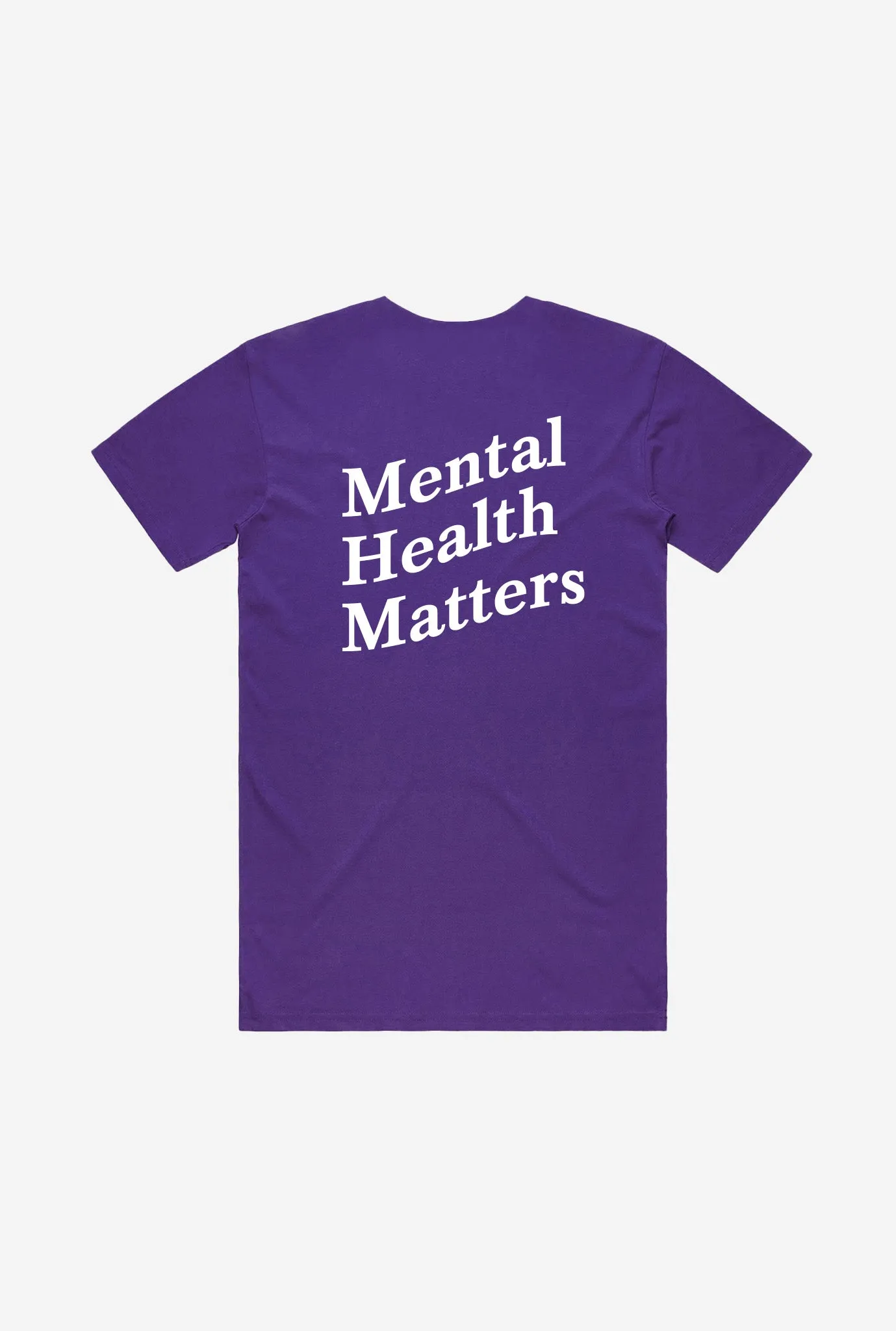 Mental Health Matters T-Shirt - Purple sold by Peace-Collective product image thumbnail 2