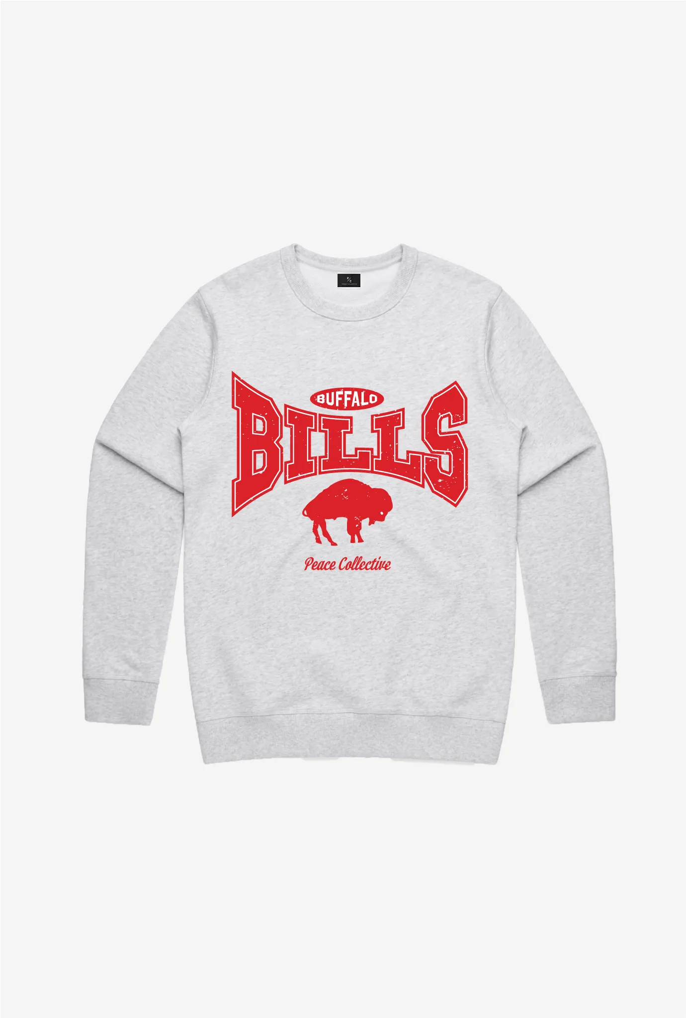Buffalo Bills Washed Graphic Crewneck - Ash sold by Peace-Collective