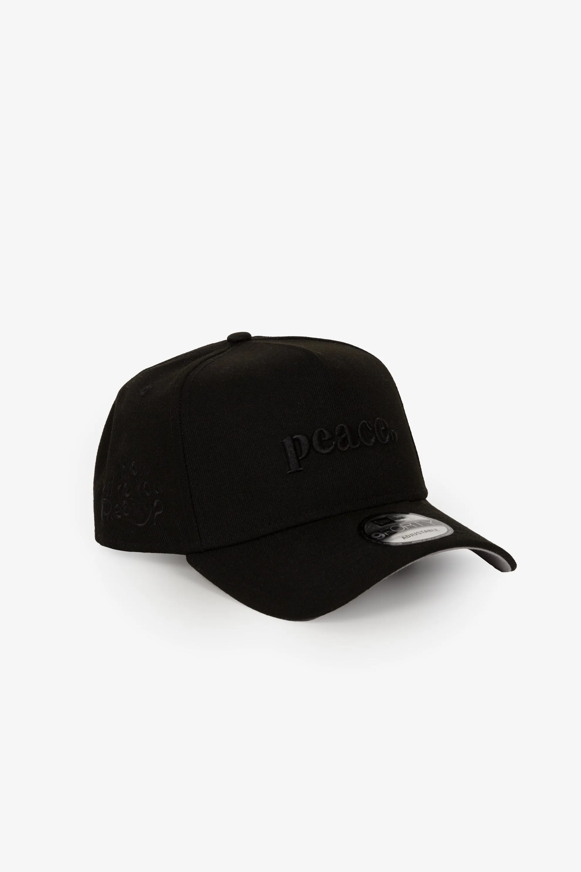 Peace How Are You Really 9FORTY Adjustable Cap - Black/ Black sold by Peace-Collective product image thumbnail 2