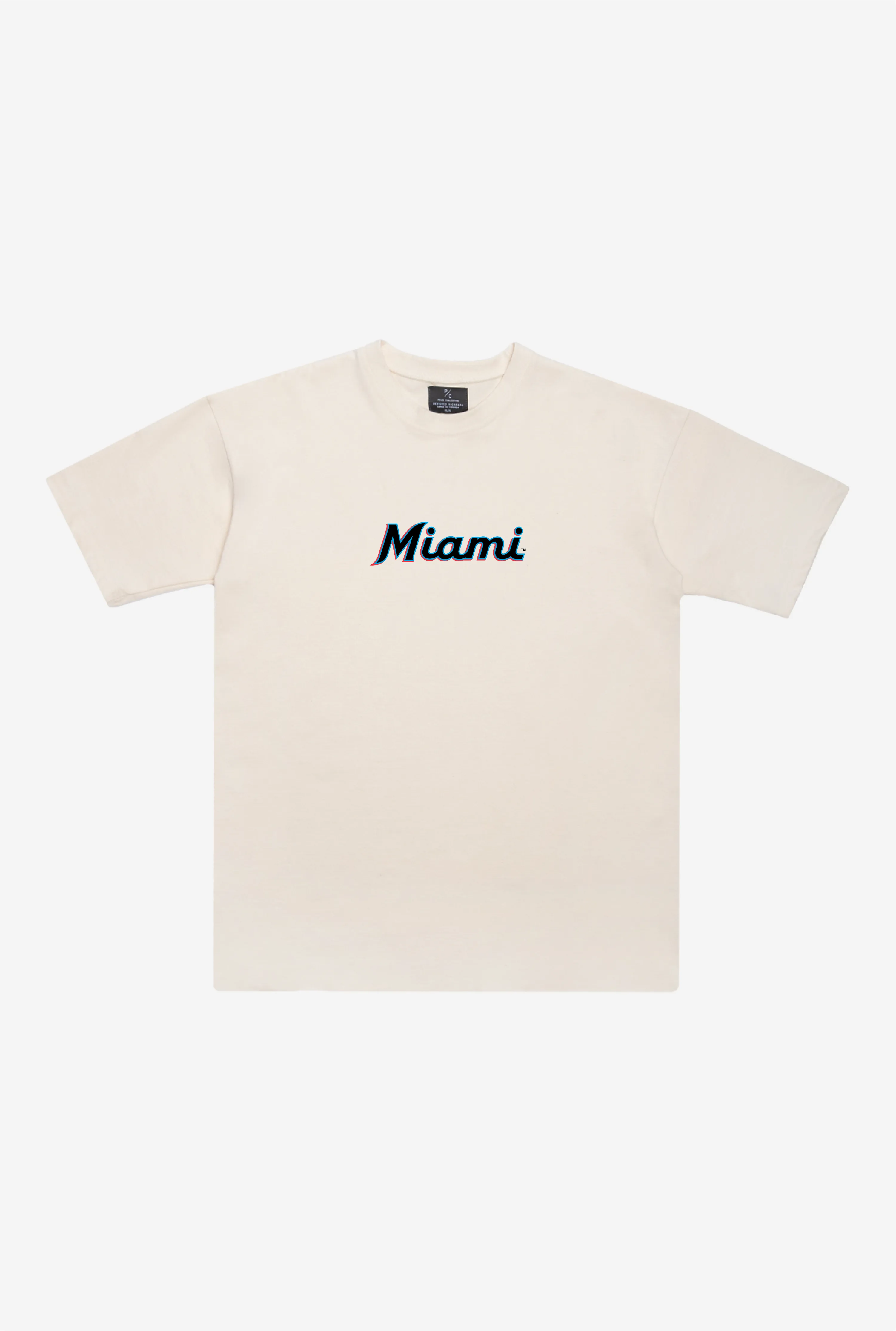 Miami Marlins Heavyweight T-Shirt - Natural sold by Peace-Collective
