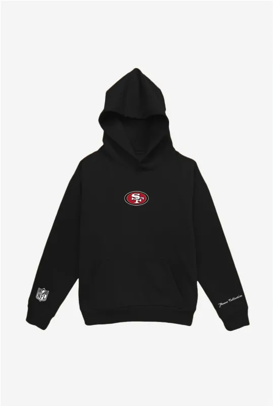 San Francisco 49ers Logo Heavyweight Hoodie - Black sold by Peace-Collective