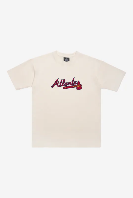 Atlanta Braves Heavyweight T-Shirt - Natural sold by Peace-Collective