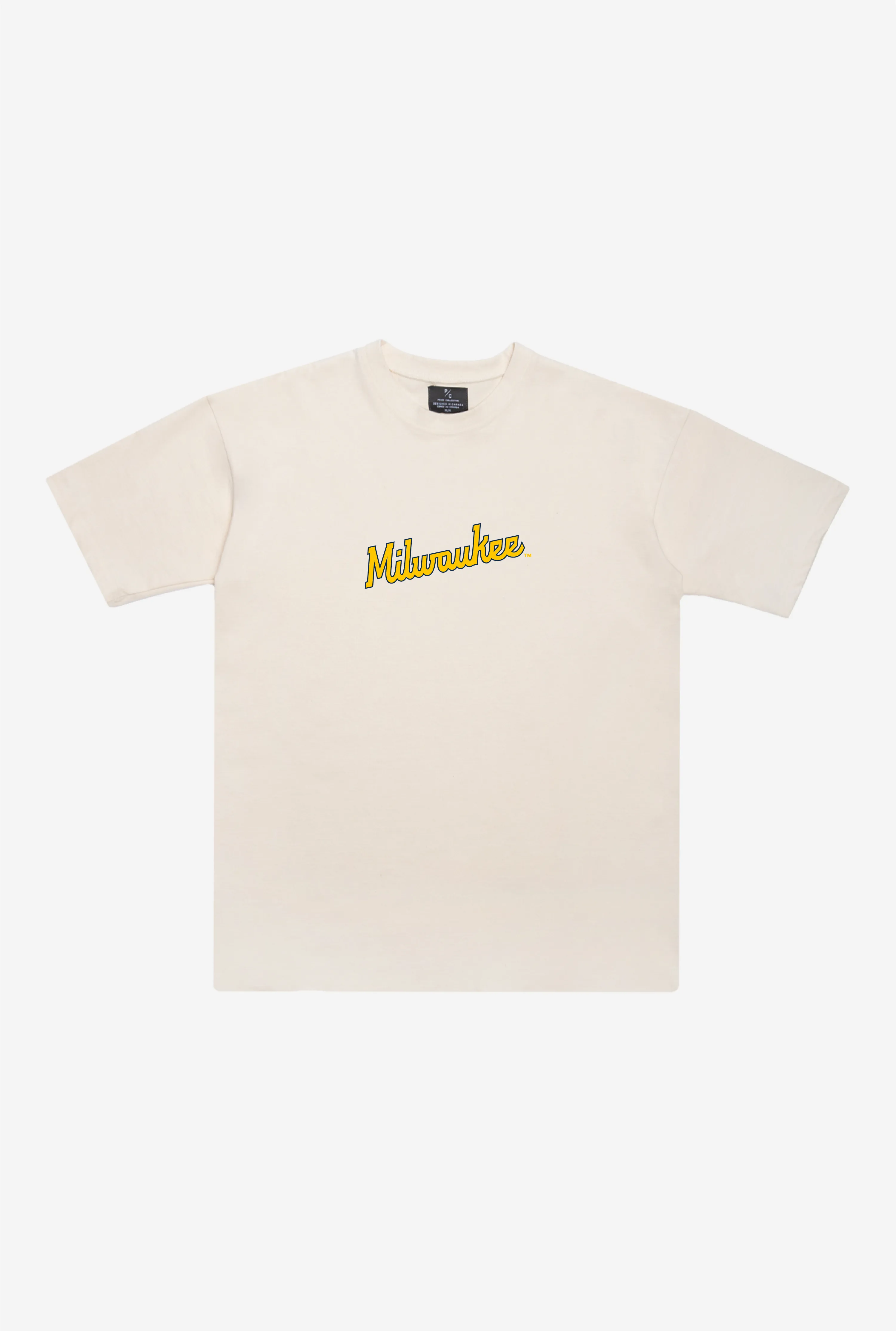Milwaukee Brewers Heavyweight T-Shirt - Natural sold by Peace-Collective
