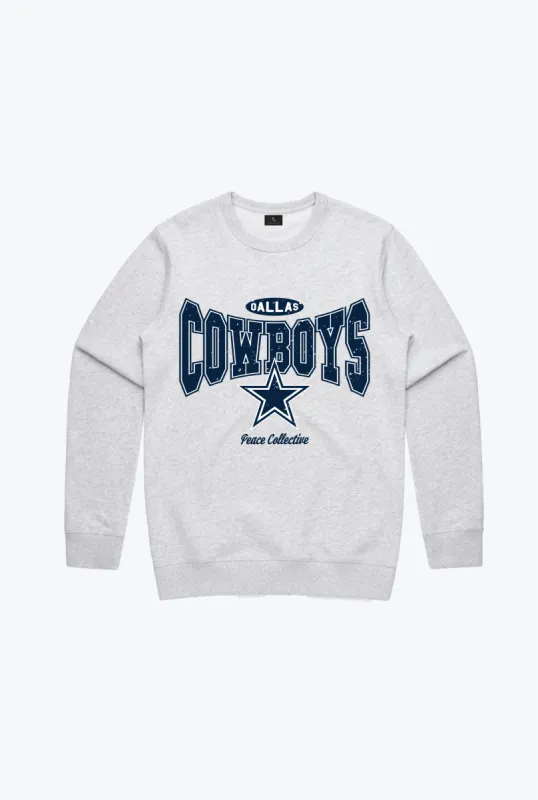 Dallas Cowboys Vintage Crewneck - Ash sold by Peace-Collective