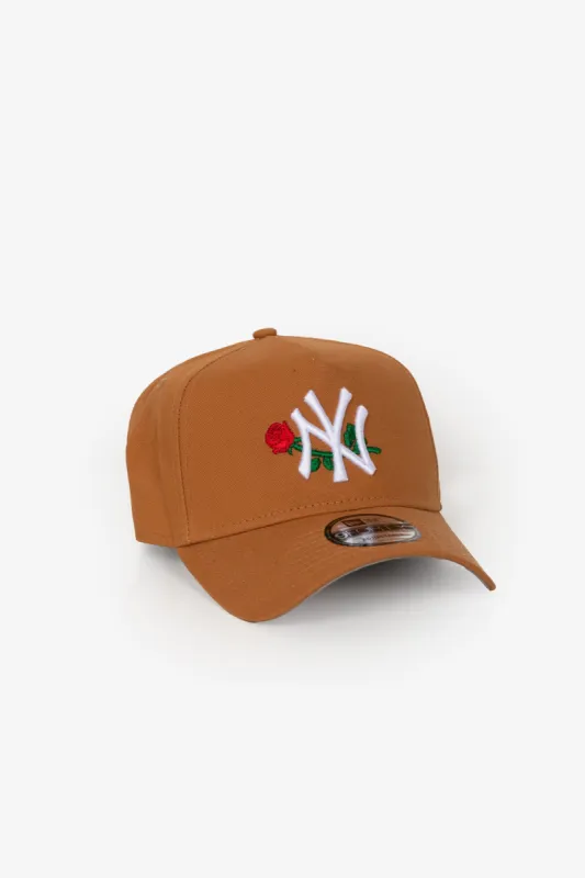 New York Yankees Rose 9FORTY Adjustable Cap - Camel sold by Peace-Collective