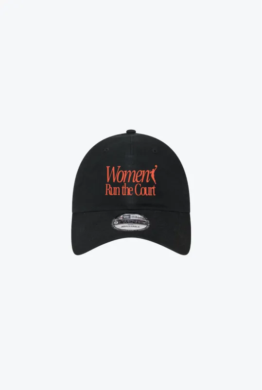 Women Run the Court 9TWENTY Adjustable Cap - Black sold by Peace-Collective