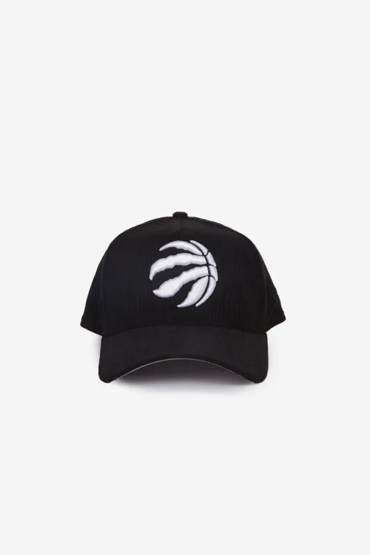 Toronto Raptors Corduroy 9FORTY A-Frame Cap - Black/Gray sold by Peace-Collective