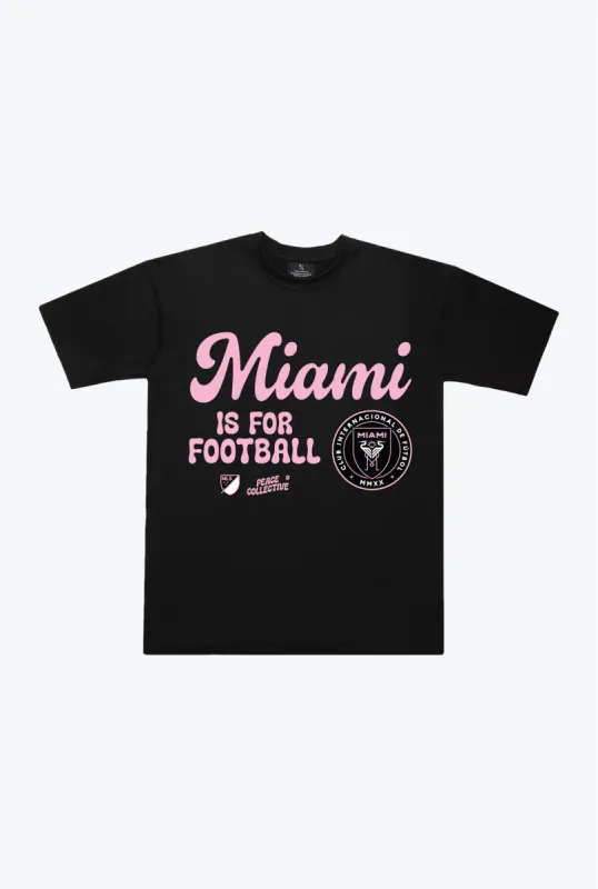Inter Miami CF Bubble T-Shirt - Black sold by Peace-Collective