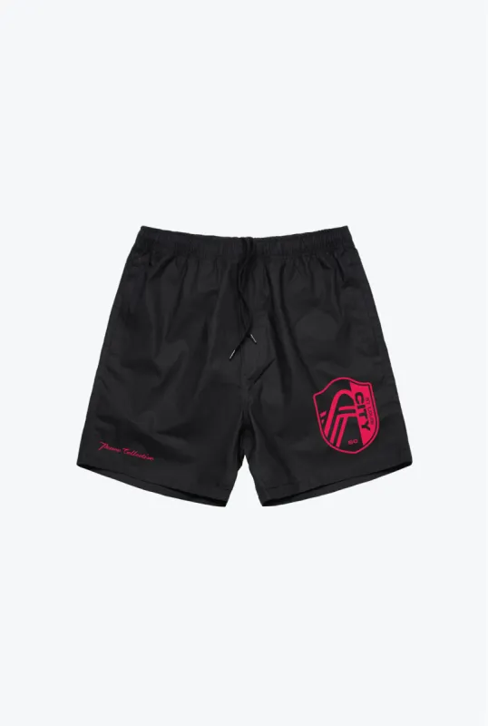 St. Louis City SC Essentials Board Shorts - Black sold by Peace-Collective