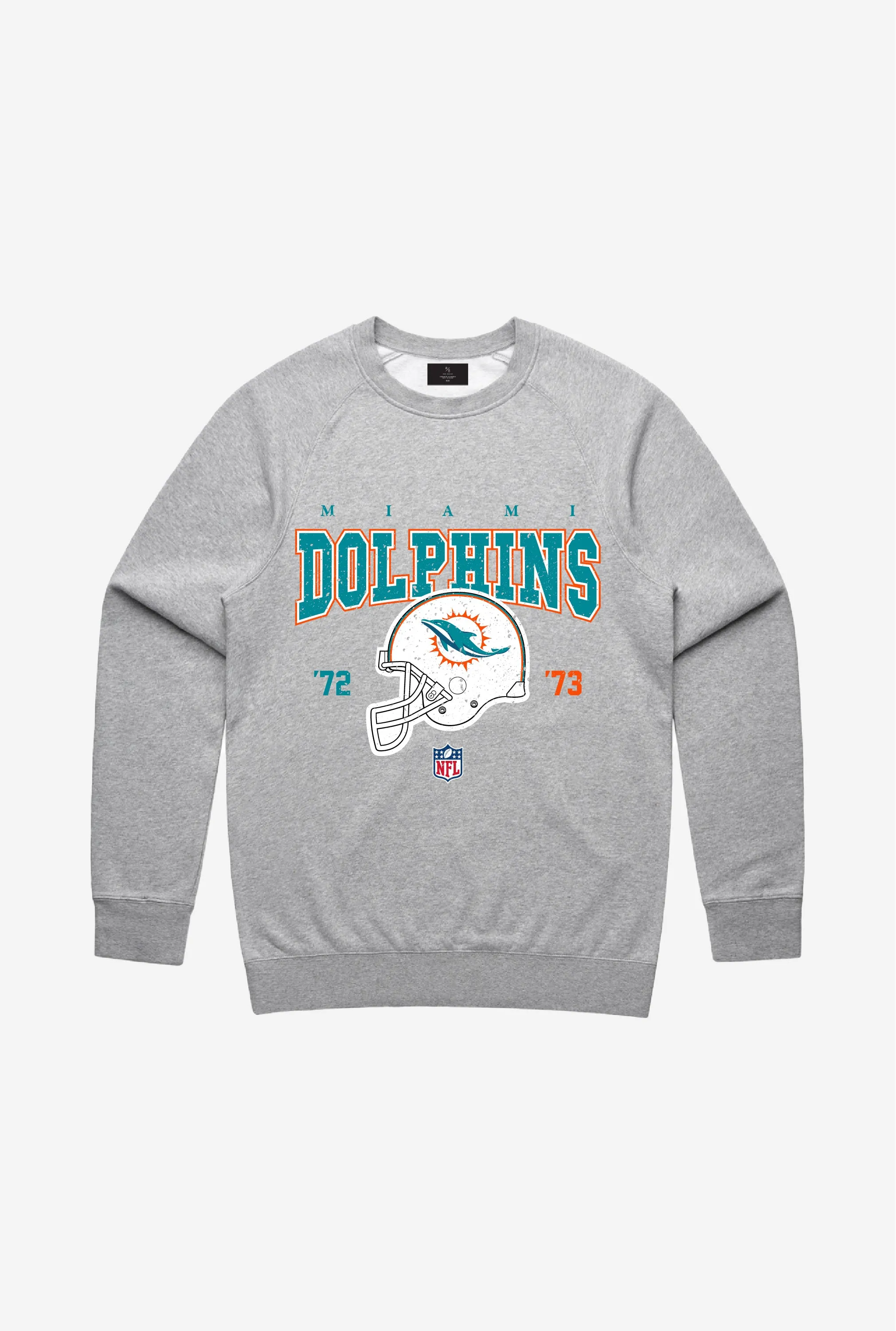 Miami Dolphins Vintage Crewneck - Grey sold by Peace-Collective