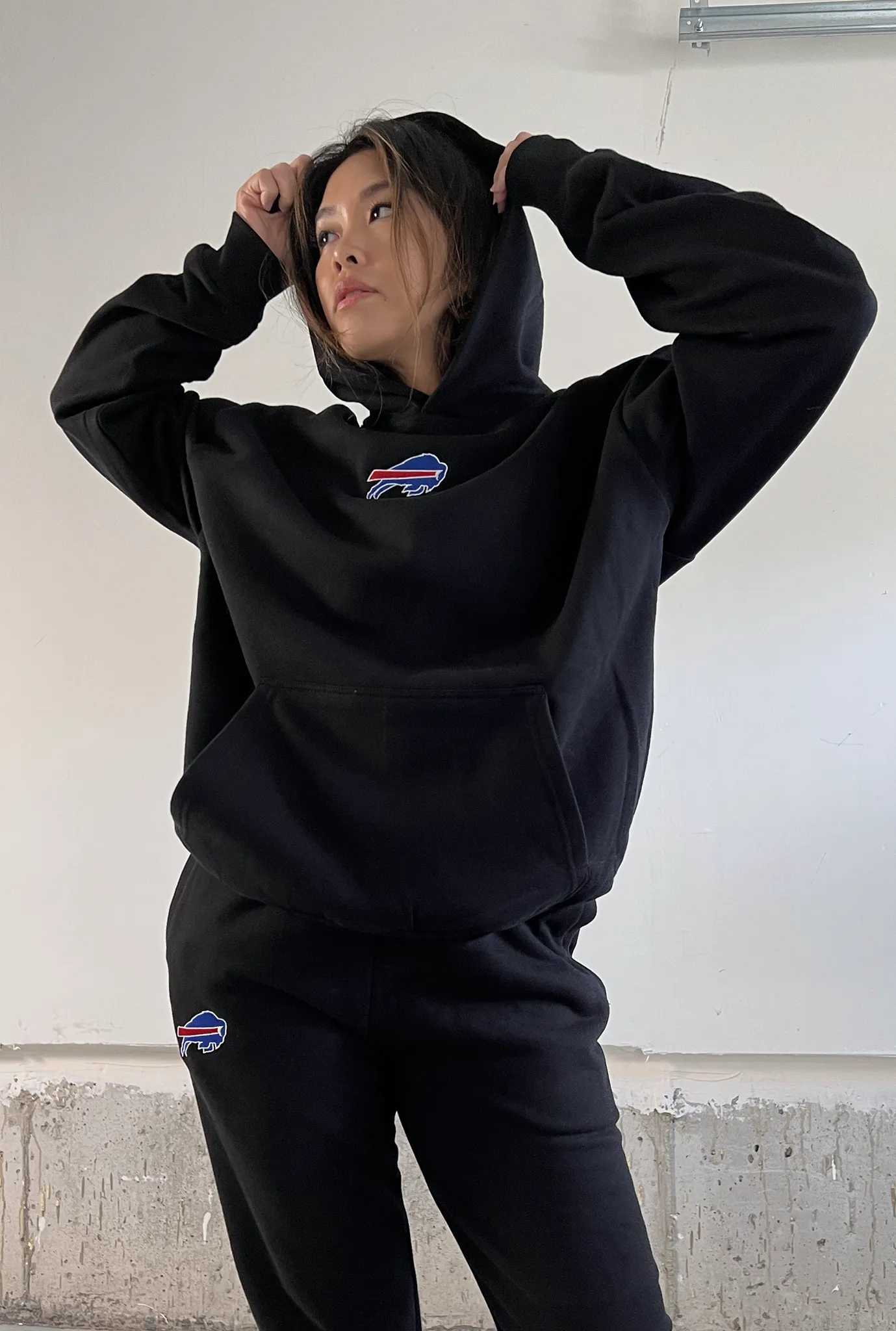 Buffalo Bills Logo Heavyweight Hoodie - Black sold by Peace-Collective product image thumbnail 2