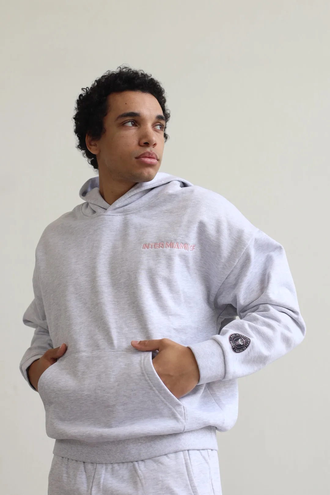 Inter Miami Essentials SuperHeavy™️ Hoodie - Ash sold by Peace-Collective product image thumbnail 5