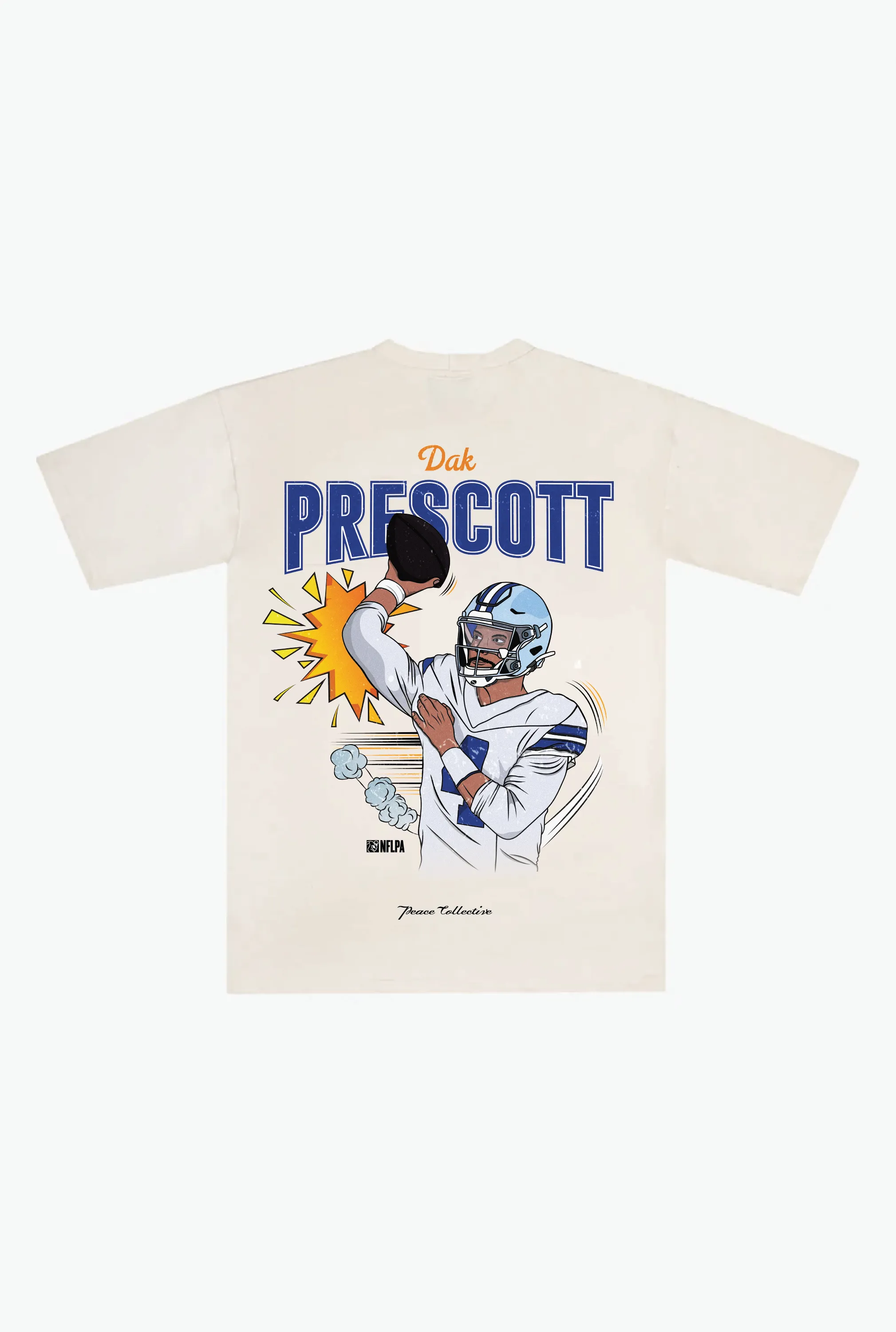 Dak Prescott Heavyweight T-Shirt - Ivory sold by Peace-Collective product image thumbnail 2