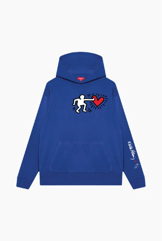 P/C x Keith Haring Heavyweight Hoodie - Royal made by Peace-Collective