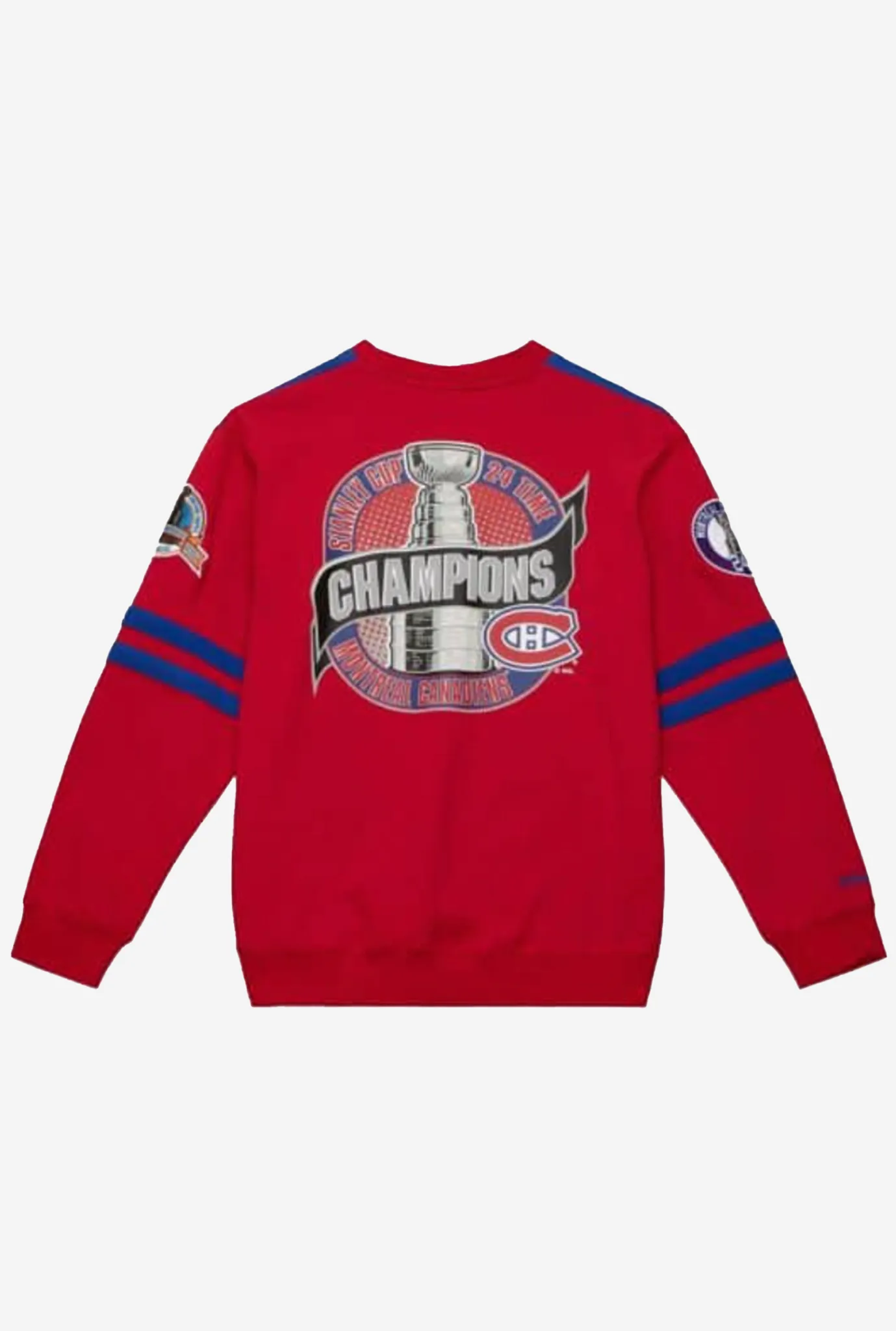 Montreal Canadiens All Over Crewneck 2.0 - Royal Blue/Red sold by Peace-Collective product image thumbnail 2