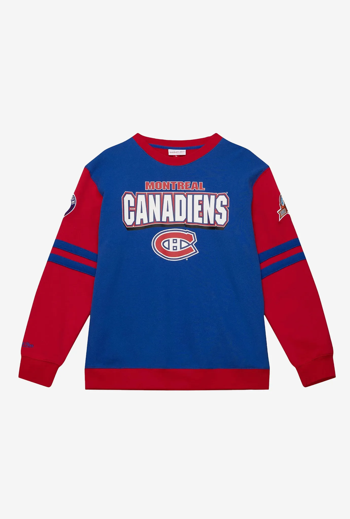 Montreal Canadiens All Over Crewneck 2.0 - Royal Blue/Red sold by Peace-Collective