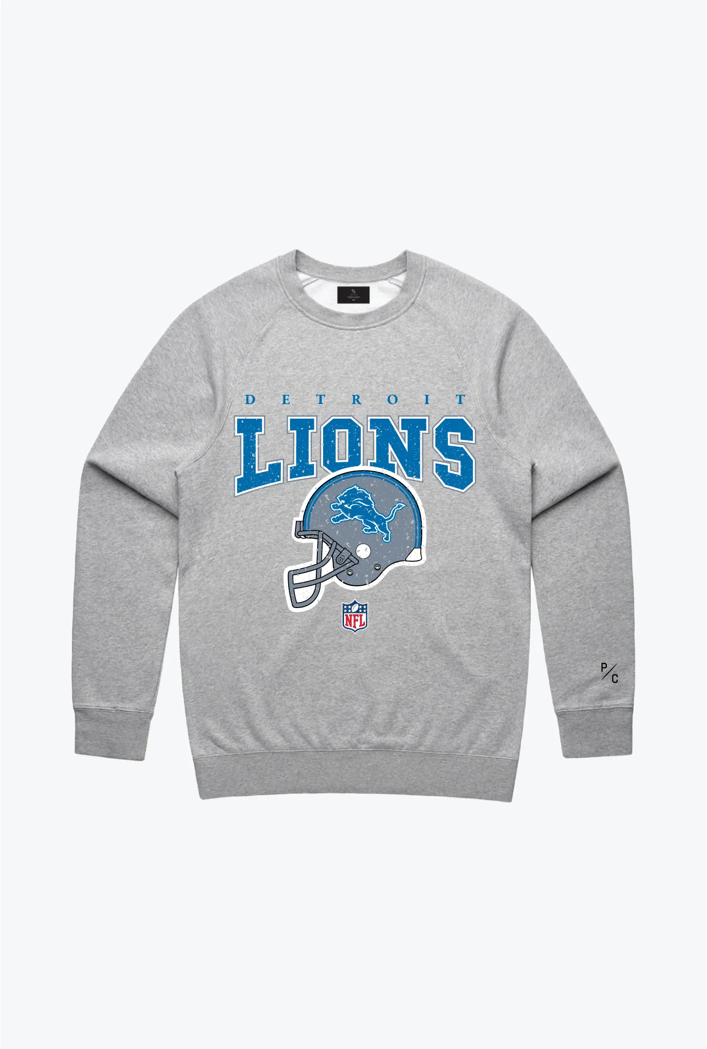 Detroit Lions Vintage Crewneck - Grey sold by Peace-Collective