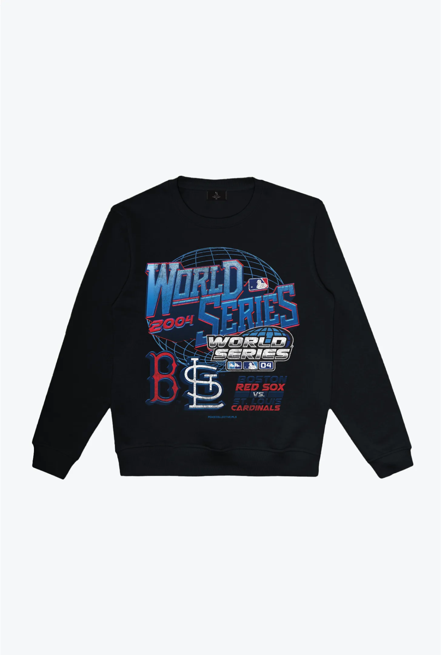 2004 World Series: Boston Red Sox Vs. St. Louis Cardinals Crewneck - Black sold by Peace-Collective