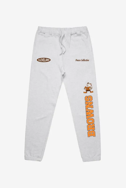 Cleveland Browns Washed Graphic Joggers - Ash sold by Peace-Collective