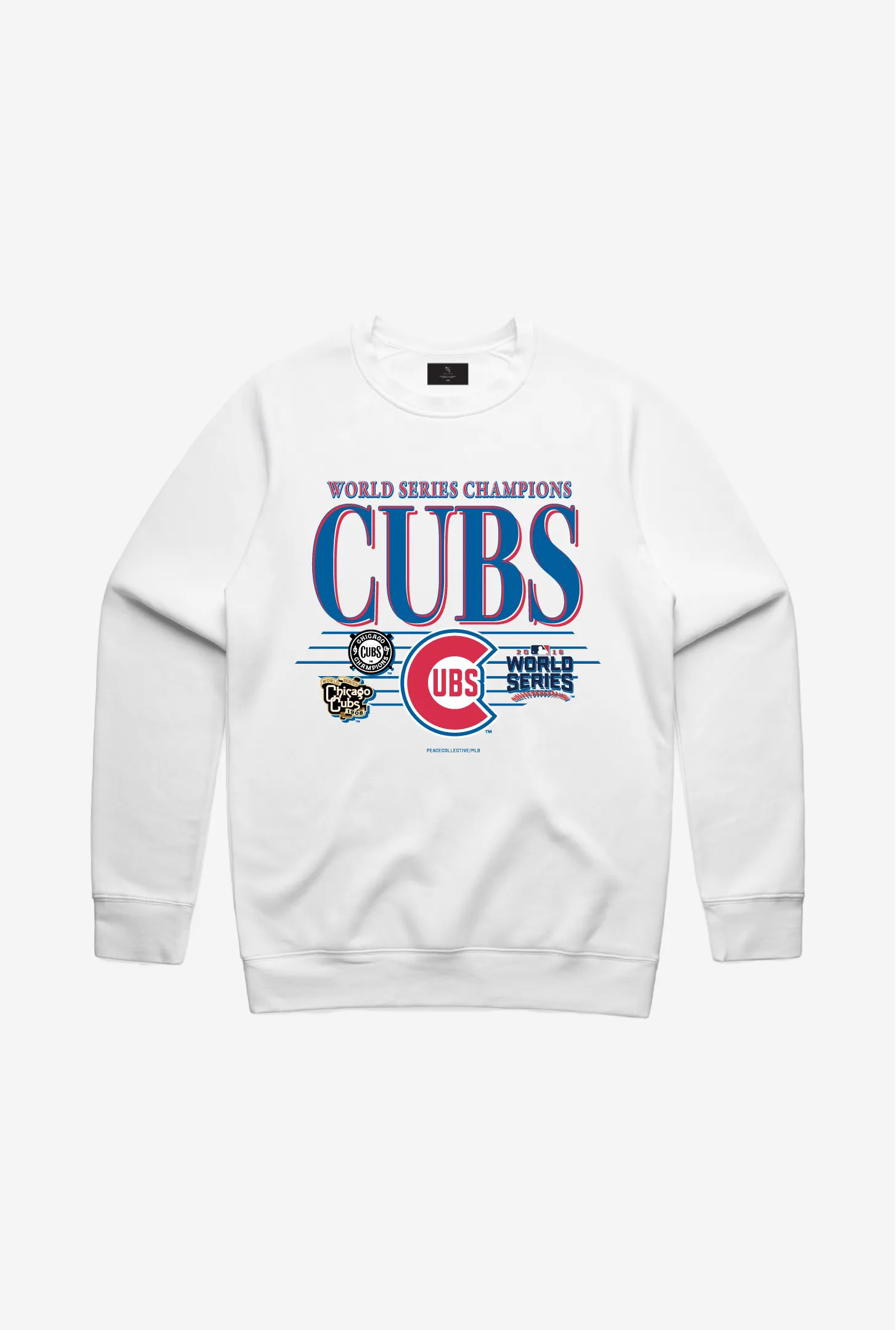 Chicago Cubs Throwback Crewneck - White sold by Peace-Collective