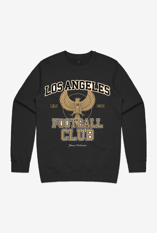LA FC Vintage Washed Crewneck - Black sold by Peace-Collective