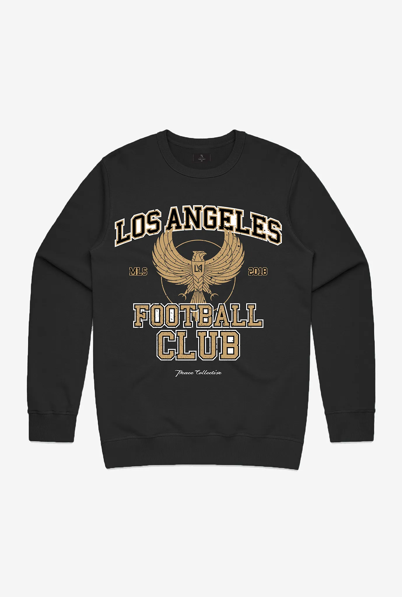 LA FC Vintage Washed Crewneck - Black sold by Peace-Collective