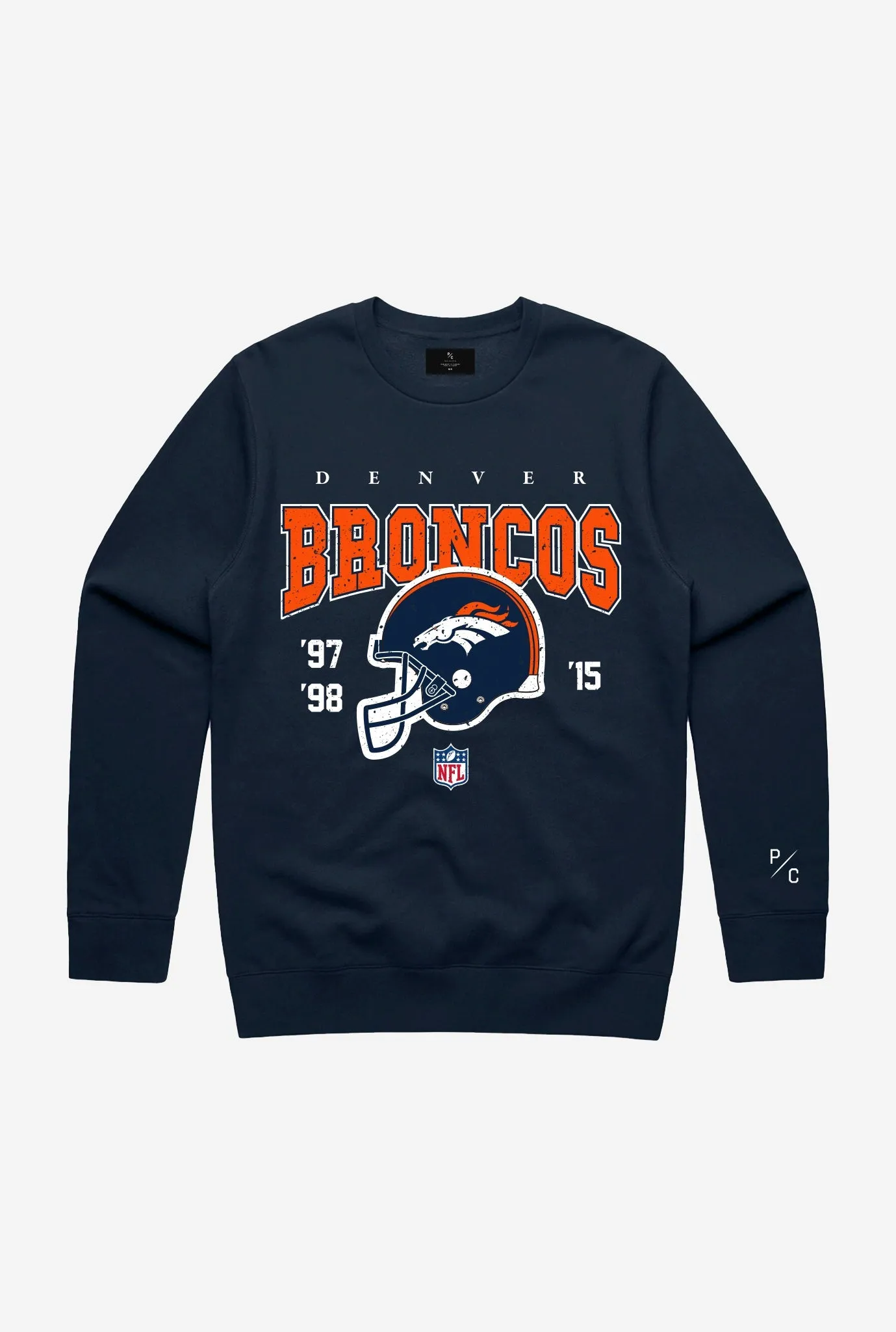 Denver Broncos Vintage Crewneck - Navy sold by Peace-Collective