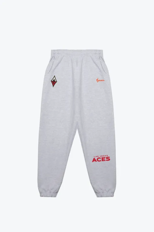 Las Vegas Aces Essentials Heavyweight Jogger - Ash sold by Peace-Collective