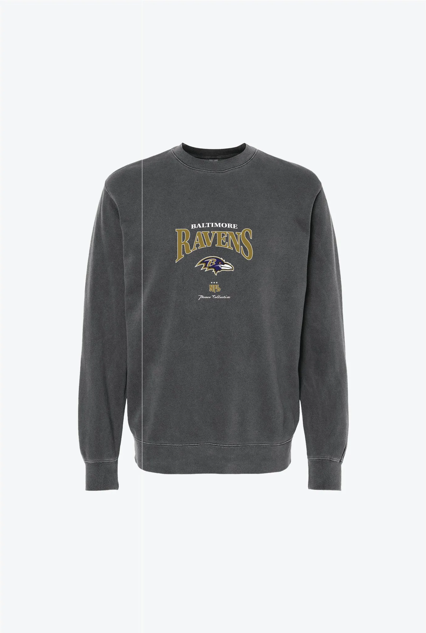 Baltimore Ravens Vintage Embroidered Crewneck - Black sold by Peace-Collective