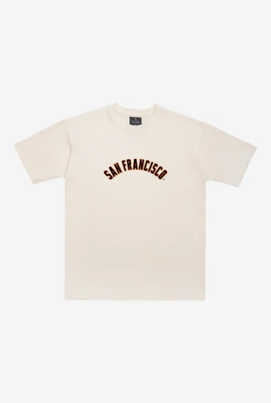 San Francisco Giants Heavyweight T-Shirt - Natural sold by Peace-Collective