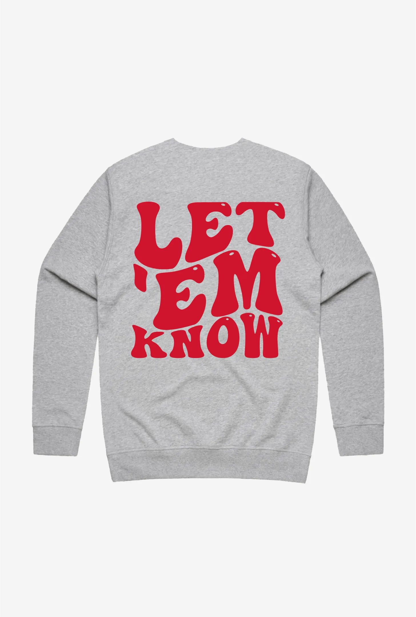 Calgary Stampeders Let 'em Know Crewneck - Ash sold by Peace-Collective product image thumbnail 3