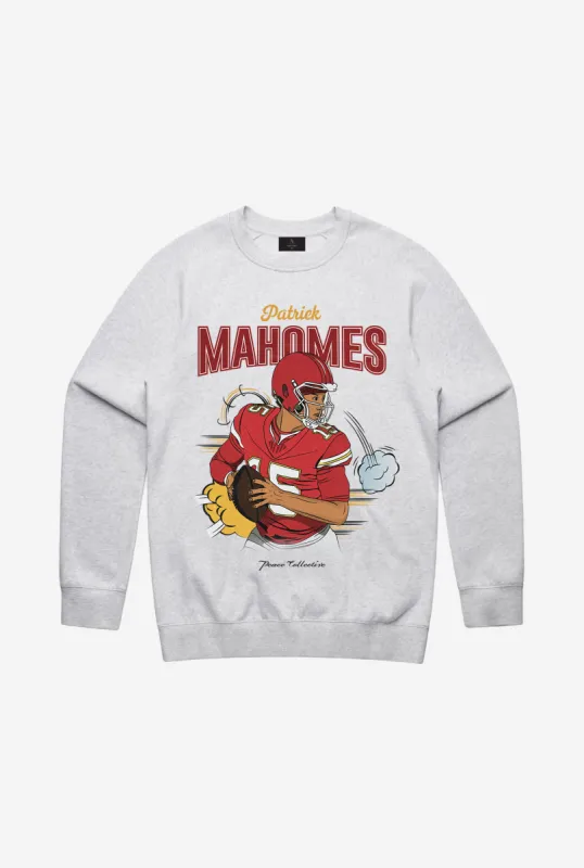 Patrick Mahomes Crewneck - Ash sold by Peace-Collective