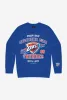 Oklahoma City Thunder Washed Crewneck - Royal Blue sold by Peace-Collective