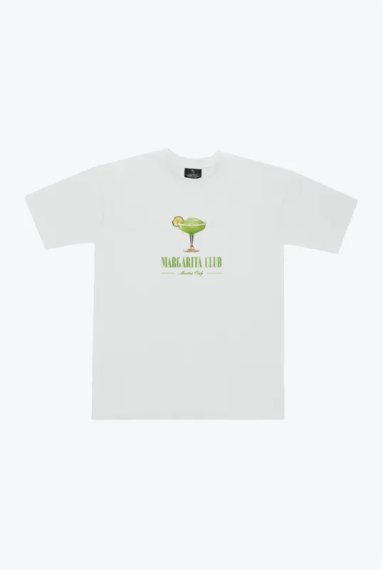 Margarita Club Heavyweight T-Shirt - White sold by Peace-Collective