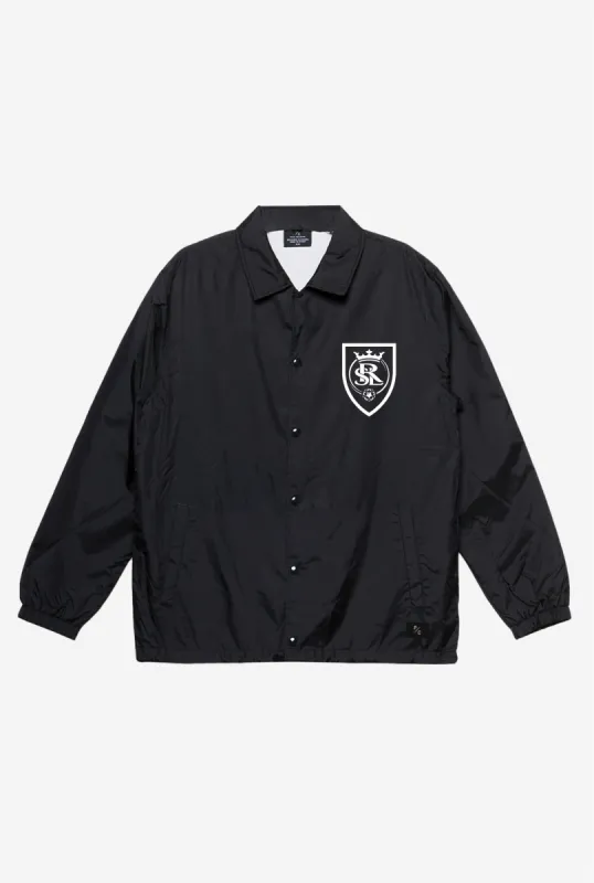 Real Salt Lake Essentials Coach Jacket - Black sold by Peace-Collective