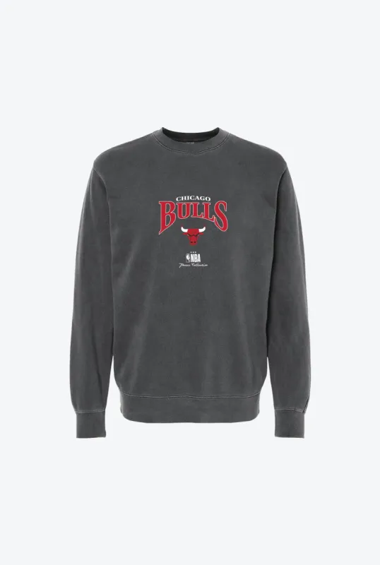 Chicago Bulls Vintage Embroidered Crewneck - Black sold by Peace-Collective