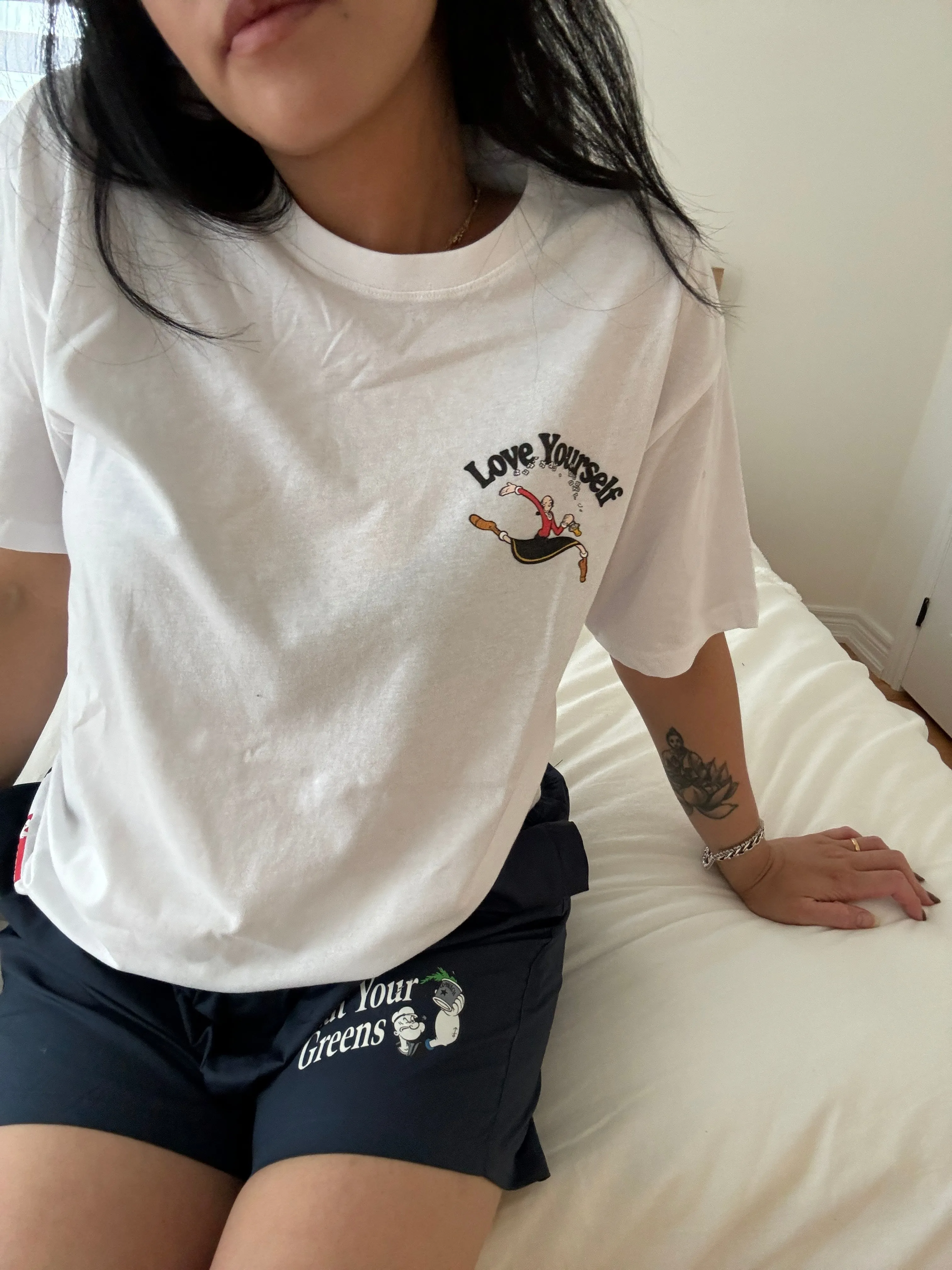 P/C x Popeye Love Yourself T-Shirt - White sold by Peace-Collective product image thumbnail 4