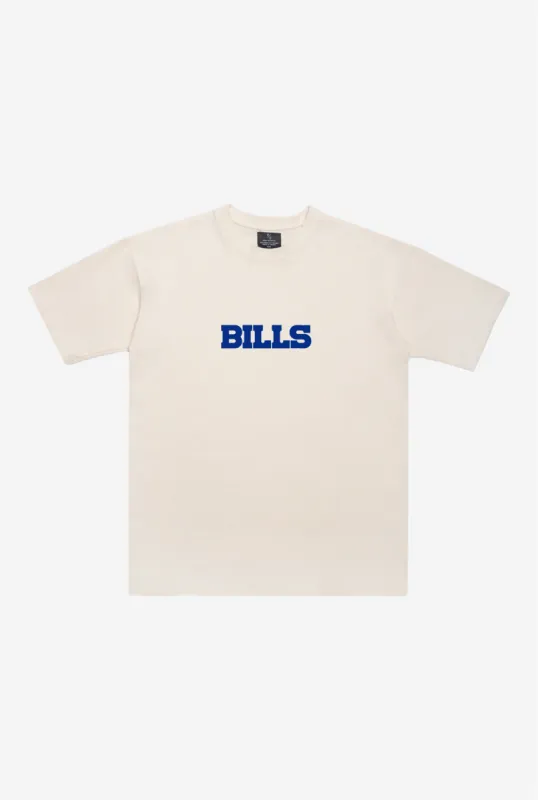 Buffalo Bills Heavyweight T-Shirt - Natural sold by Peace-Collective