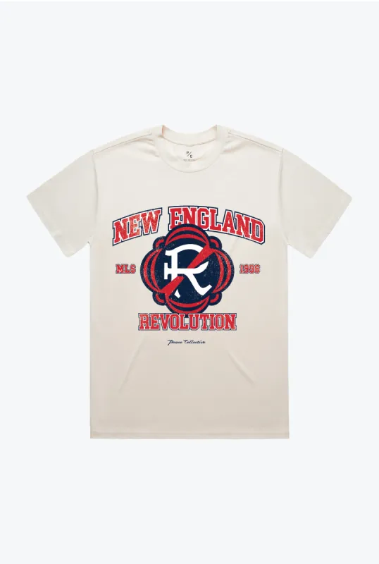 New England Revolution Vintage Washed T-Shirt - Ivory sold by Peace-Collective