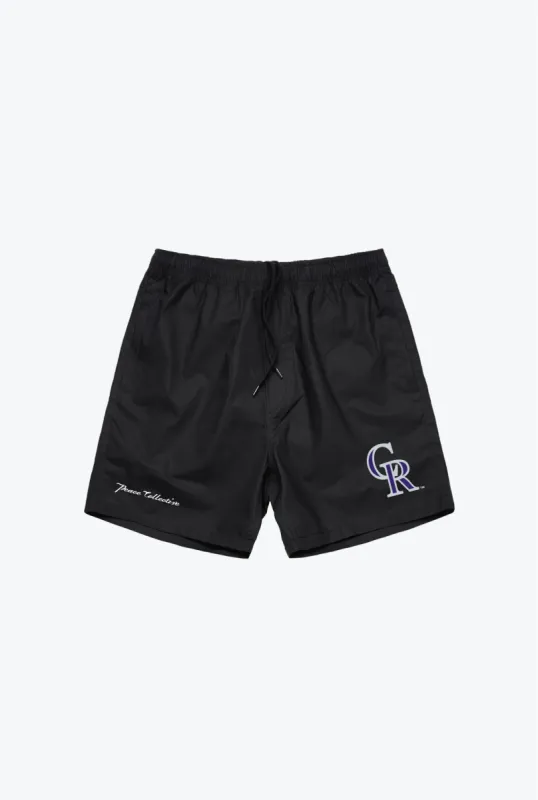 Colorado Rockies Board Shorts - Black sold by Peace-Collective