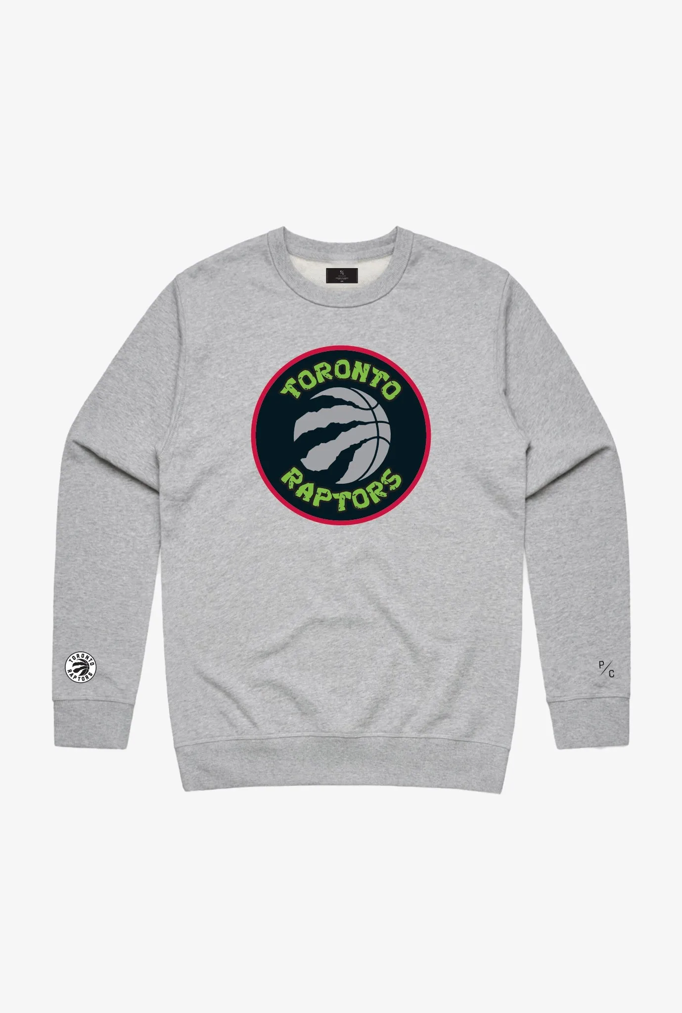 P/C x TMNT Toronto Raptors Logo Crewneck - Grey sold by Peace-Collective product image thumbnail 4