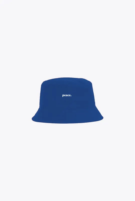 Peace Basics Bucket Hat - Royal sold by Peace-Collective