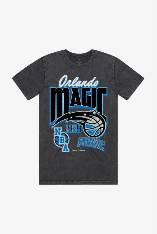 Orlando Magic Stonewash T-Shirt - Black sold by Peace-Collective