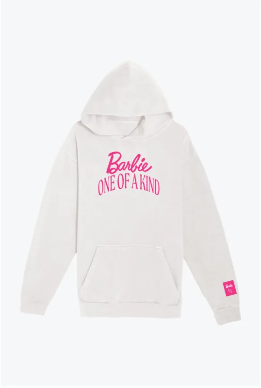 Barbie One Of A Kind Heavyweight Graphic Hoodie - White sold by Peace-Collective