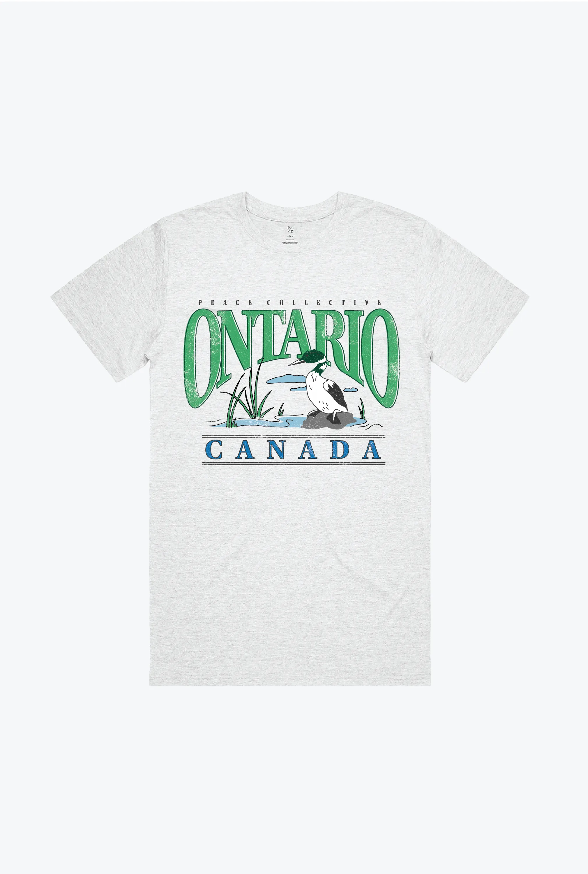 Ontario Loon Vintage T-Shirt - Ash sold by Peace-Collective