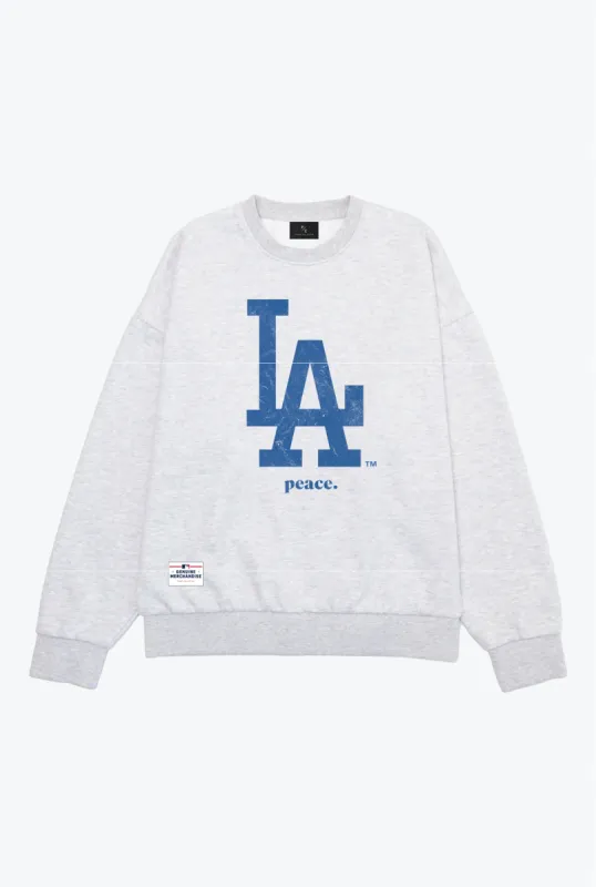 Los Angeles Dodgers SuperHeavy™️ Crewneck - Ash sold by Peace-Collective