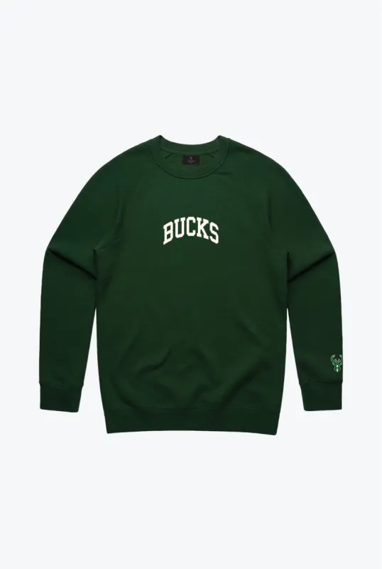 Milwaukee Bucks Playoffs Crewneck - Forest Green sold by Peace-Collective