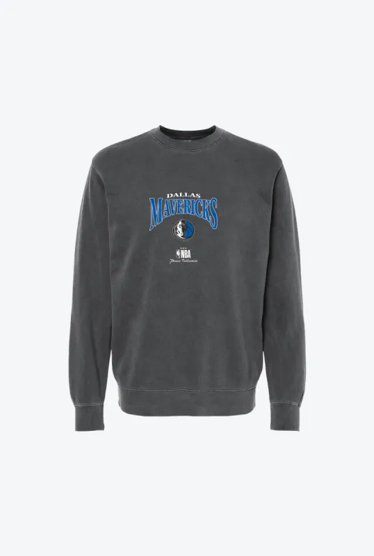 Dallas Mavericks Vintage Embroidered Crewneck - Black sold by Peace-Collective