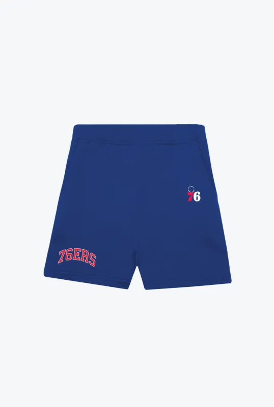 Philadelphia 76ers Playoffs Fleece Shorts - Royal sold by Peace-Collective